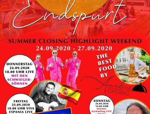 Die Schwiegersöhne im Glaabsbräu Sommergarten.  Das Finale!!